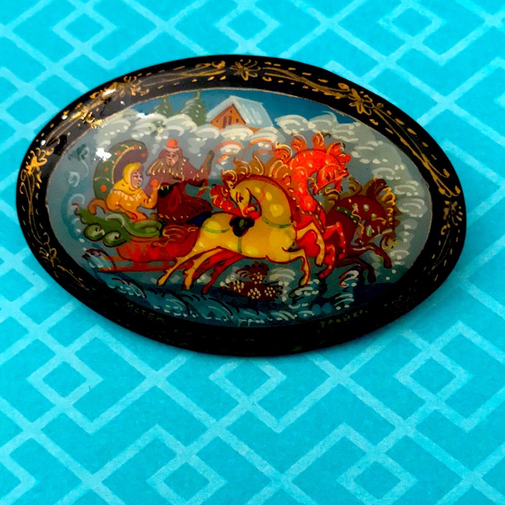 Russian brooch